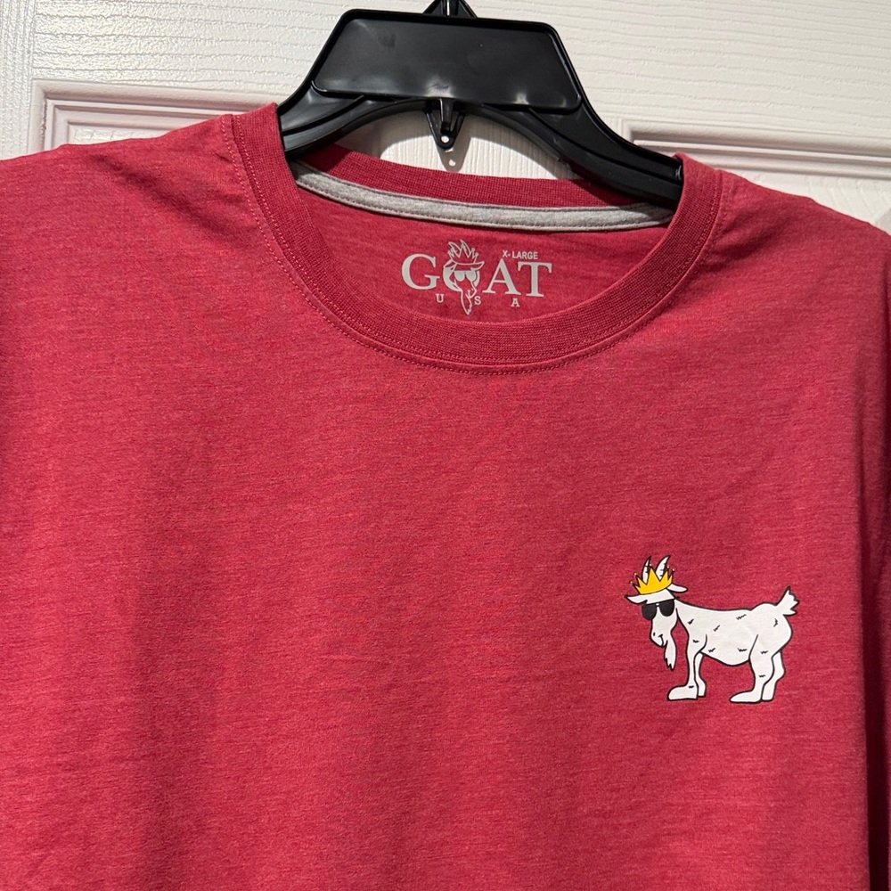 GOAT USA Red Long Sleeve Tee
